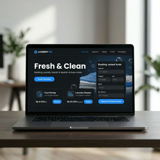 Website Booking Laundry